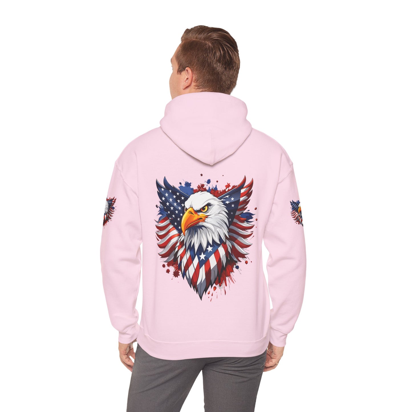 Princess Grace Patriotic Eagle Hoodie Unisex Heavy Blend Hooded Sweatshirt