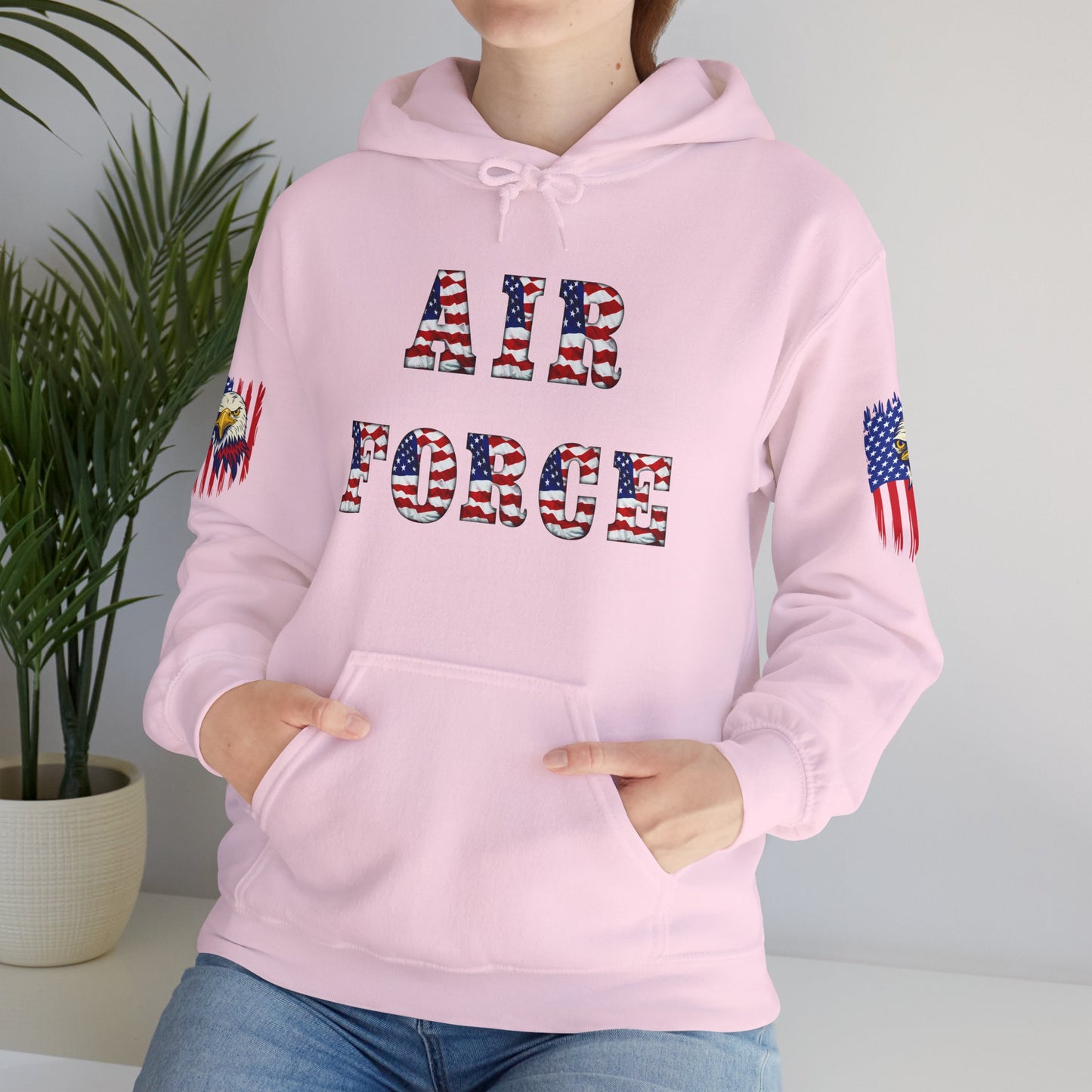 Princess Grace Unisex Air Force Hoodie with Eagle Design