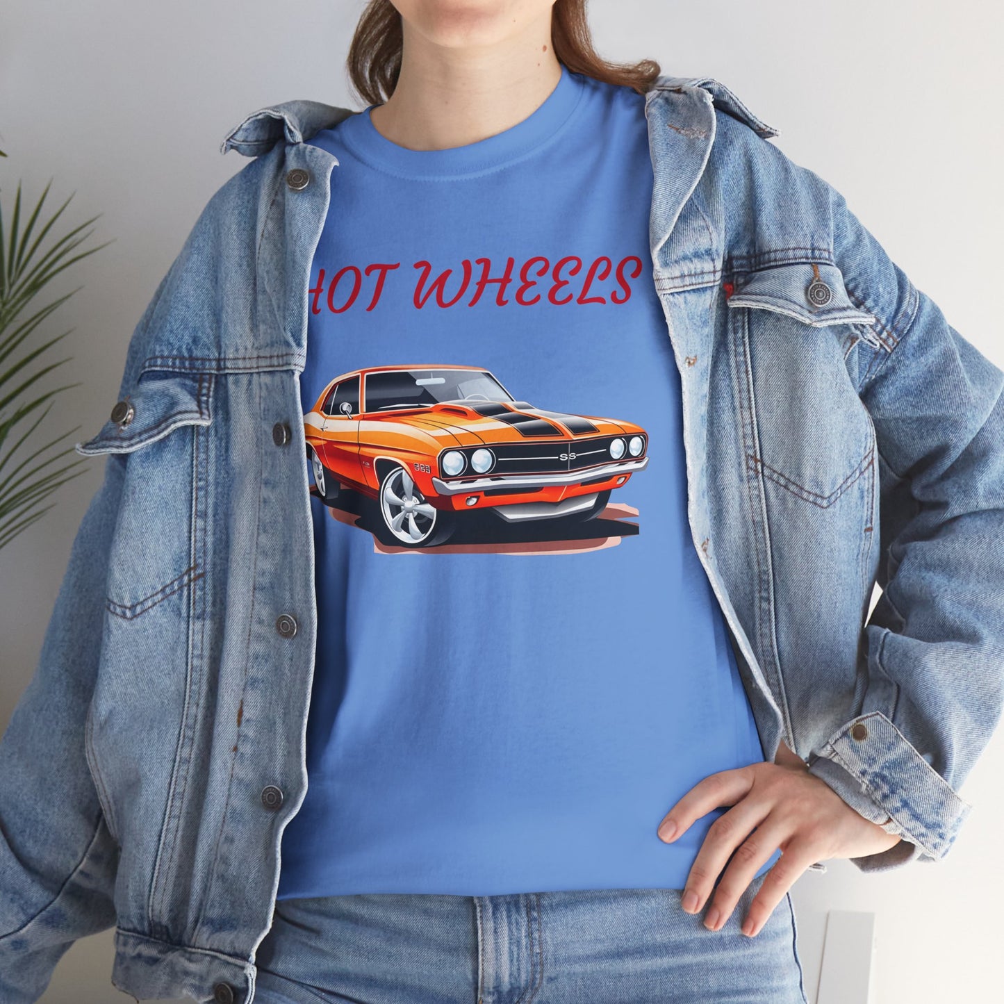 Princess Grace Retro Hot Wheels Unisex Heavy Cotton Tee Classic Car Graphic T-Shirt