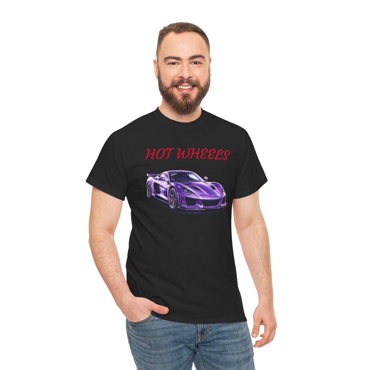 Princess Grace Hot Wheels Graphic Unisex Heavy Cotton Tee Perfect for Car Enthusiasts