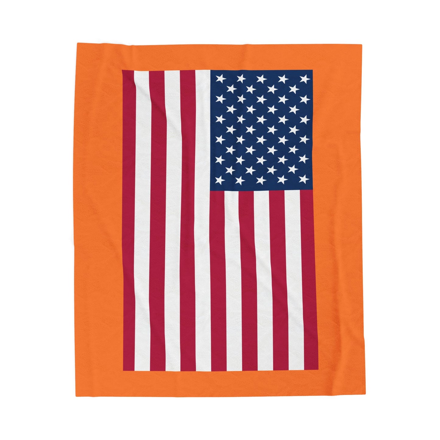 Princess Grace Cozy American Flag Velveteen Plush Blanket Ideal for Home Decor & Celebrations