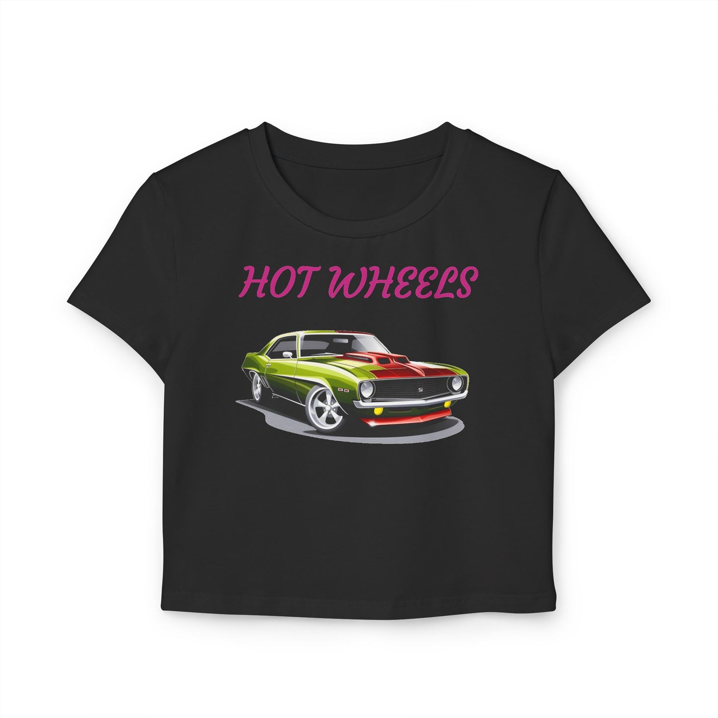 Princess Grace Hot Wheels Graphic Baby Tee for Women Stylish Retro Car Tee Perfect for Car Lovers & Everyday Wear