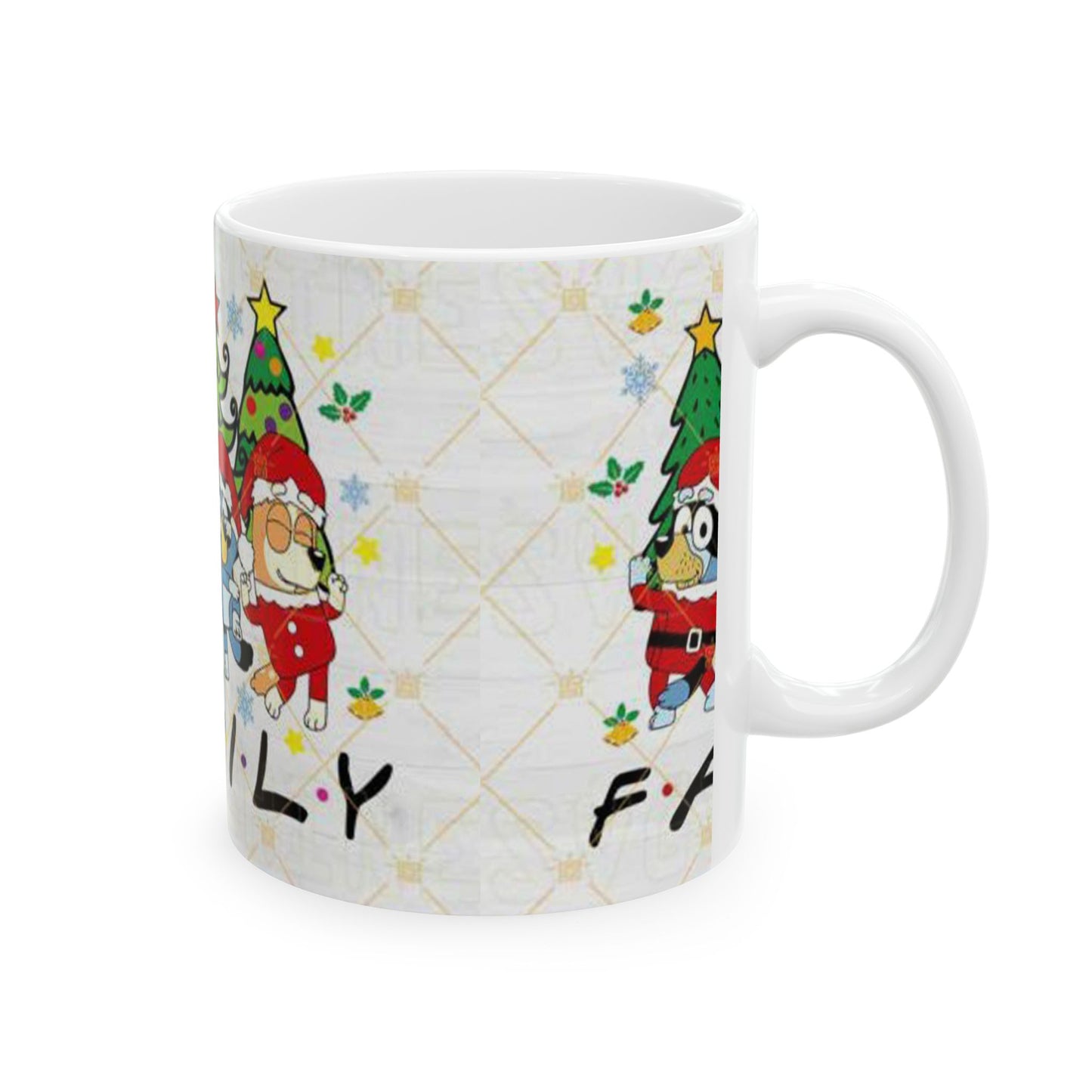 Princess Grace Family Christmas Ceramic Mug Holiday Cheer for Loved Ones