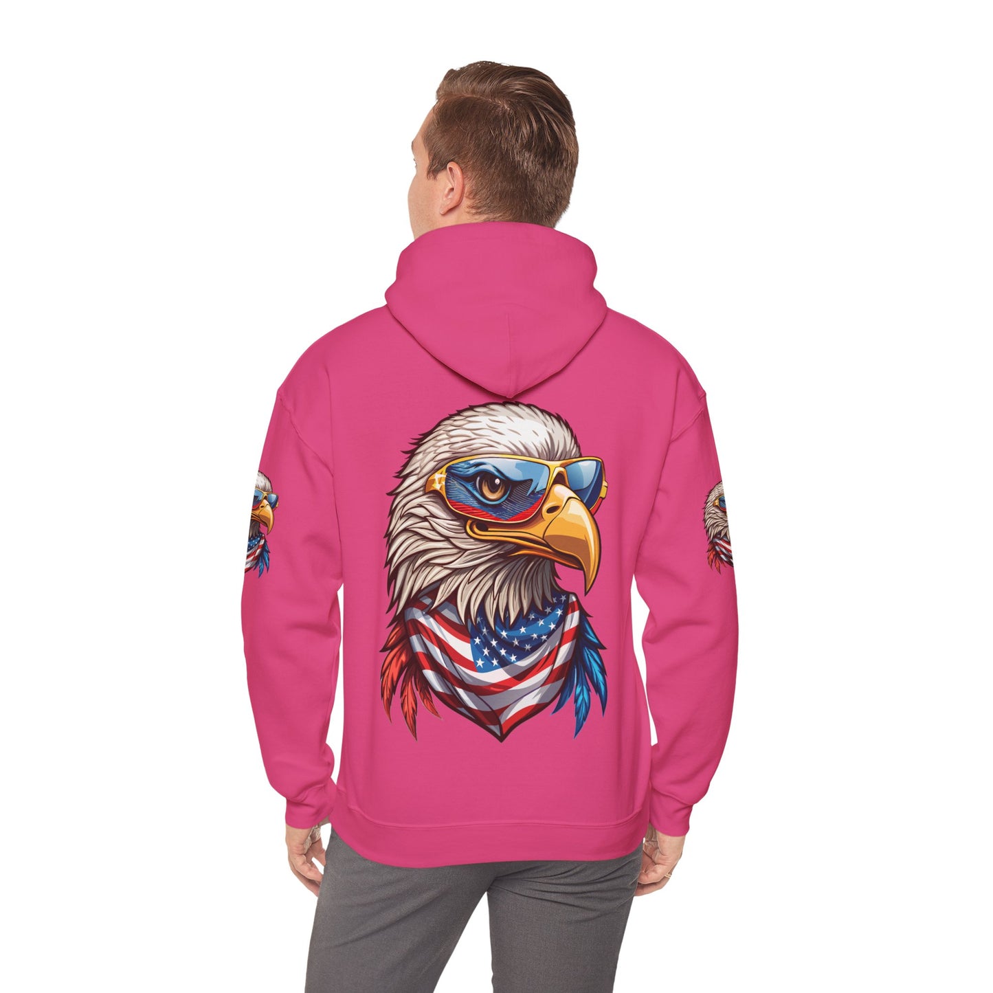 Princess Grace Patriotic American Eagle Hoodie Unisex Heavy Blend Sweatshirt