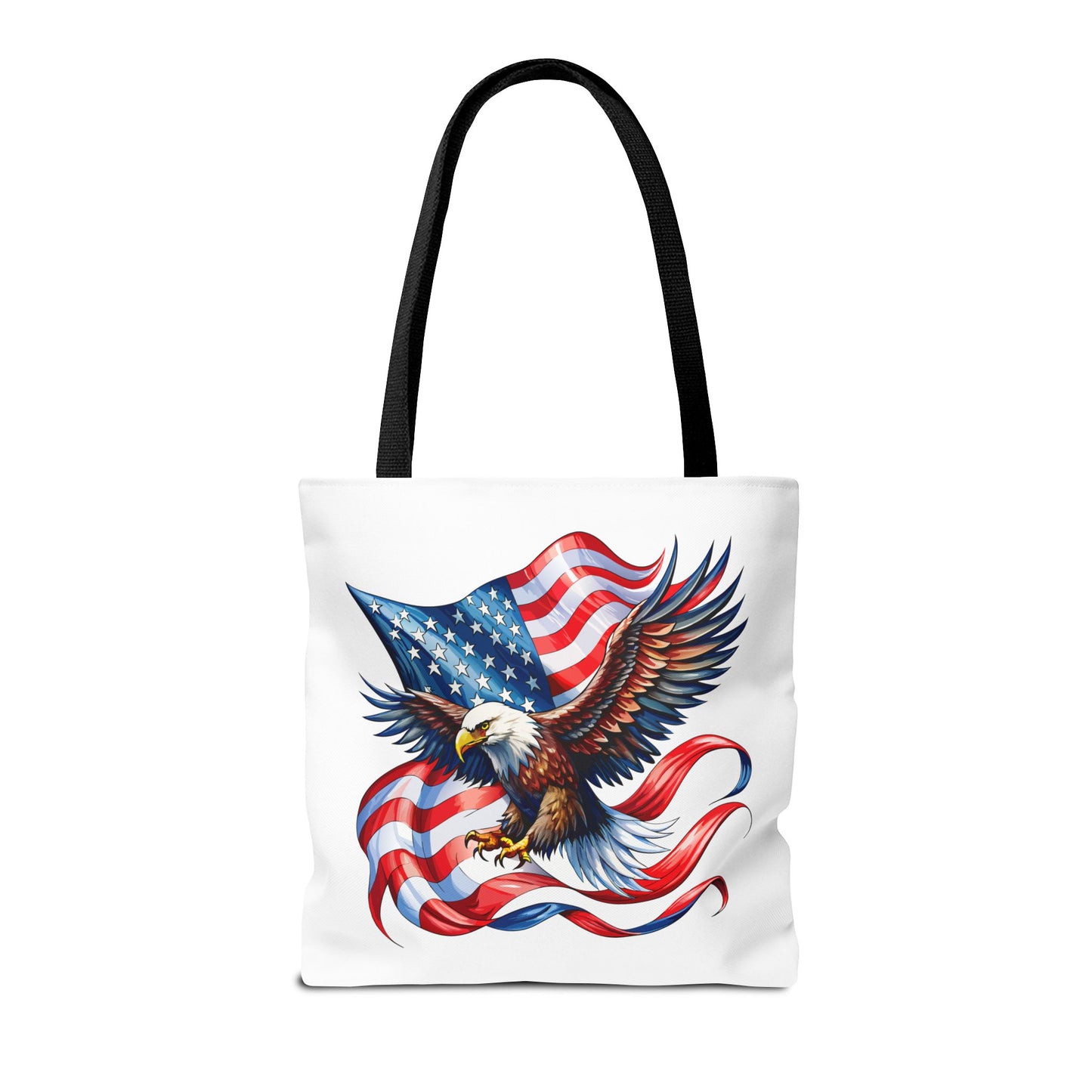Princess Grace Patriotic Eagle Tote Bag - American Flag Design Perfect for Independence Day & Everyday Use