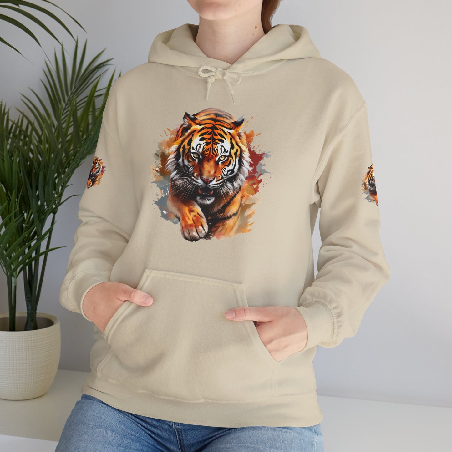 Princess Grace Fierce Tiger Graphic Unisex Heavy Blend Hoodie