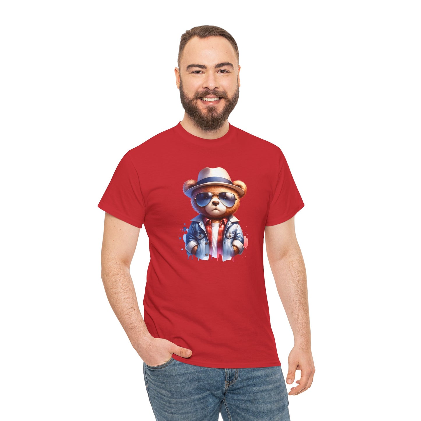 Princess Grace Cool Bear Graphic Unisex Heavy Cotton Tee