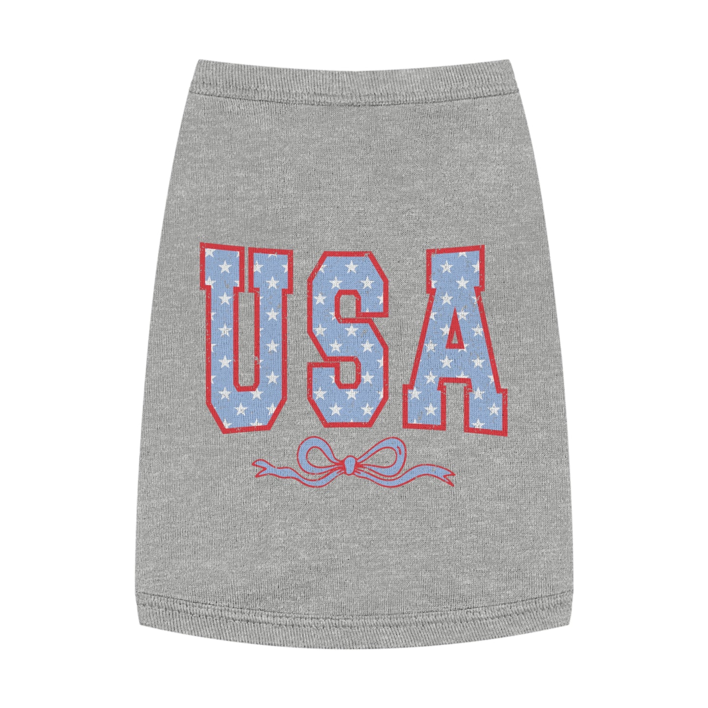 Princess Grace USA Stars Pet Tank Top Patriotic Dog Apparel for 4th of July & Independence Day
