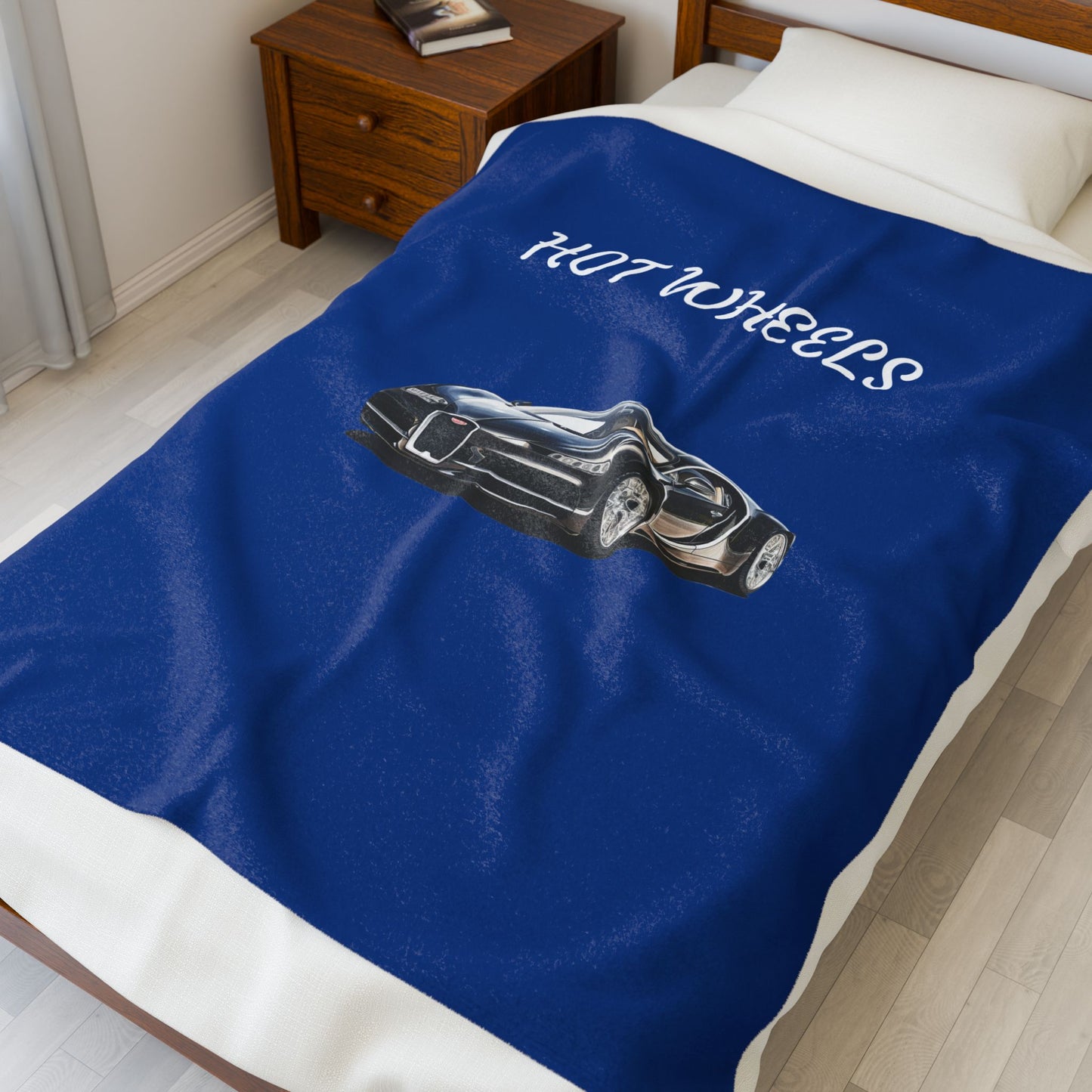 Princess Grace Hot Wheels Velveteen Plush Blanket Cozy Automotive Throw for Car Enthusiasts