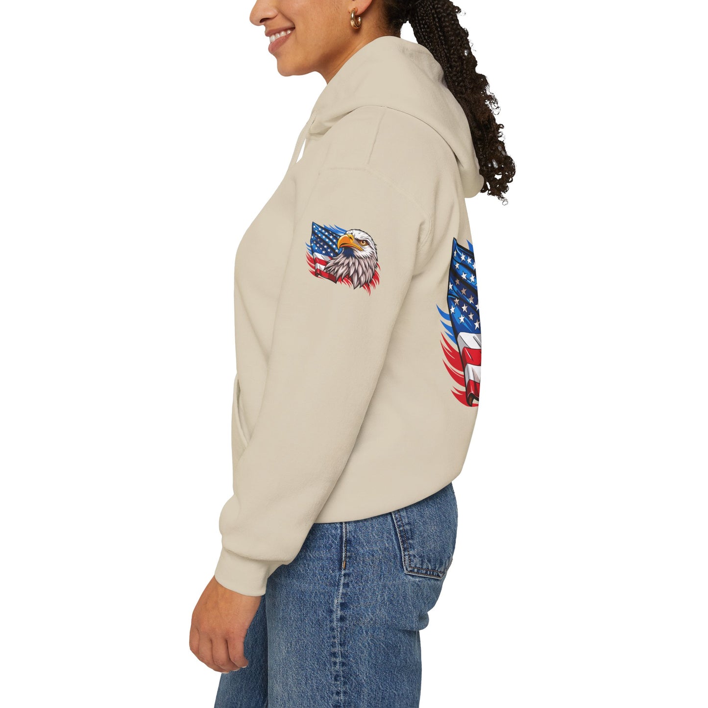Princess Grace Patriotic Eagle Unisex Heavy Blend Hoodie