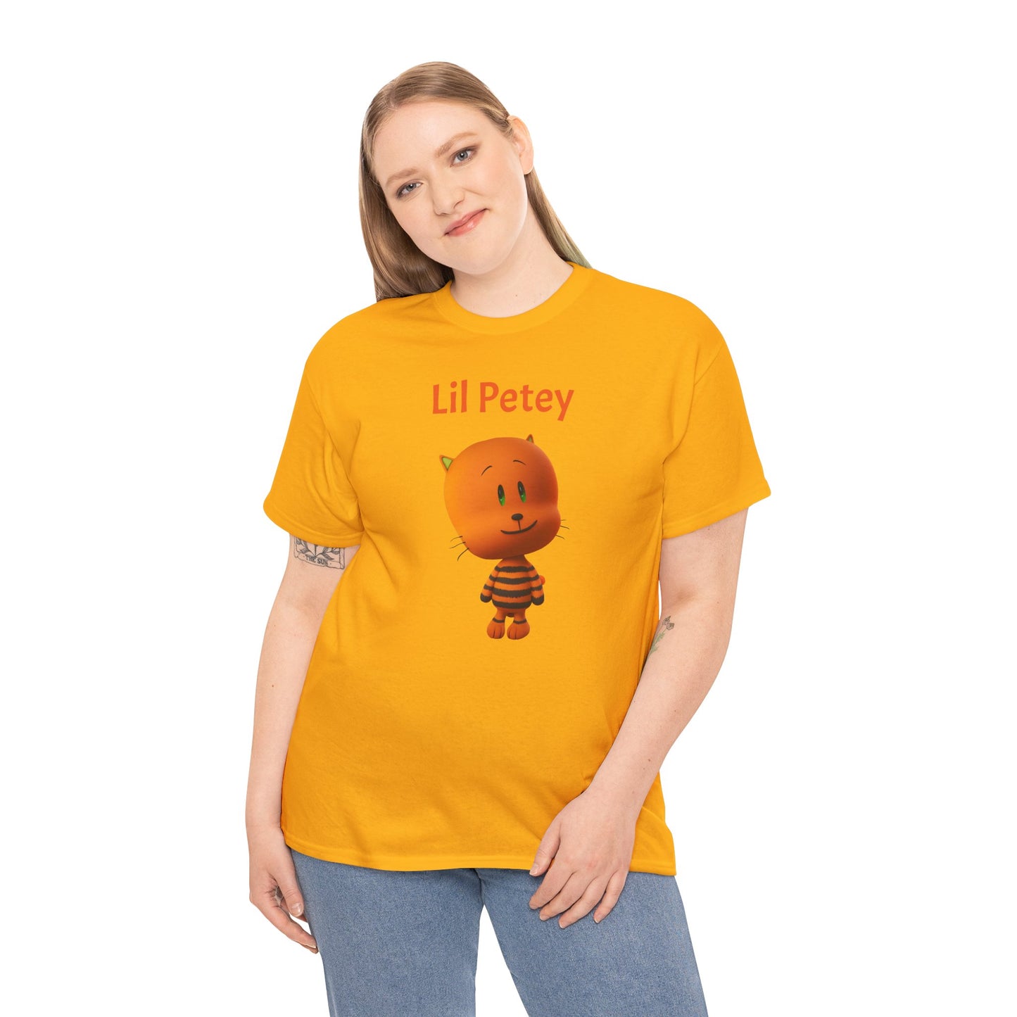 Princess Grace Lil Petey Unisex Heavy Cotton Tee Fun & Playful Cartoon T-Shirt for Kids and Adults