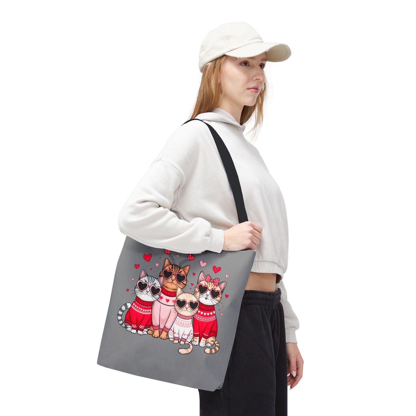 Princess Grace Cute Cat Lovers Tote Bag Perfect Gift for Pet Owners and Valentine's Day