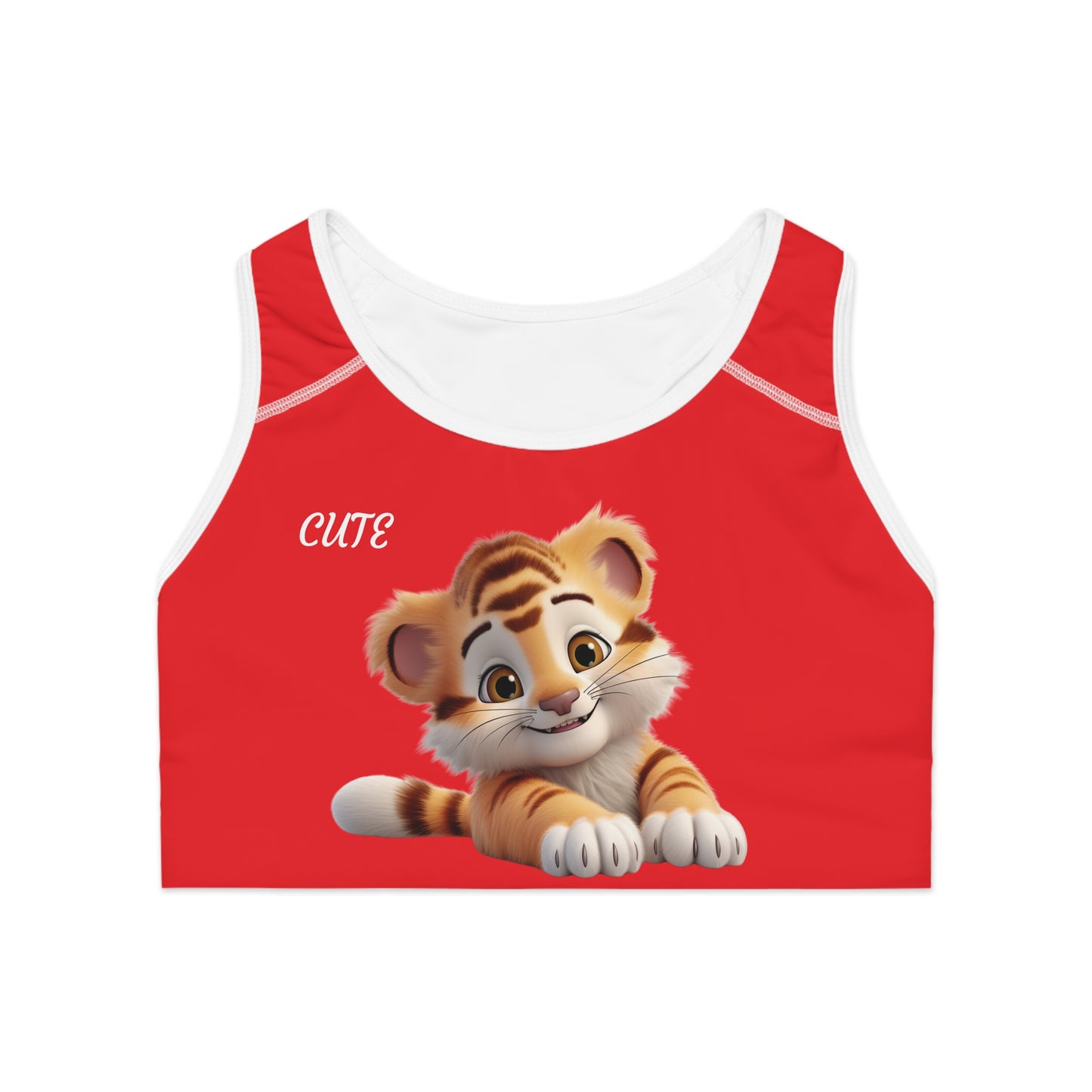 Princess Grace Cute Tiger Sports Bra