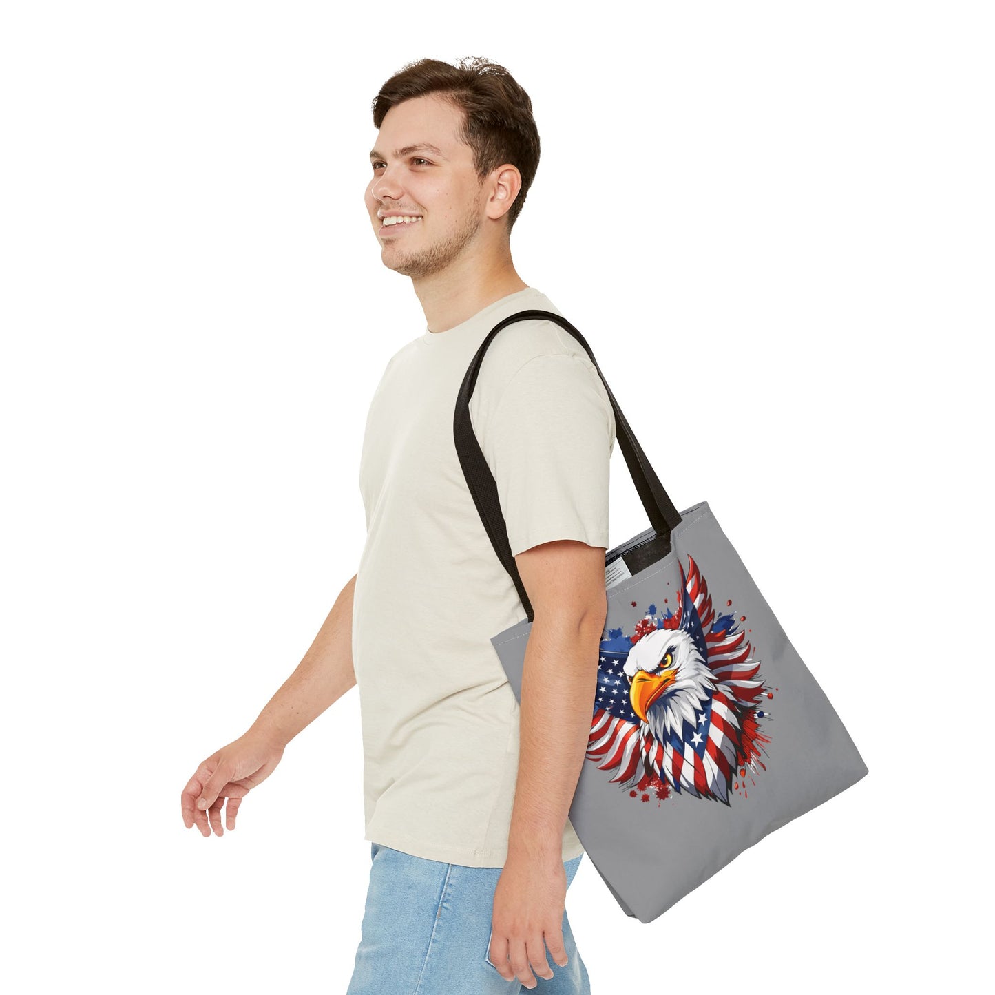 Princess Grace Patriotic Eagle Tote Bag American Freedom Design