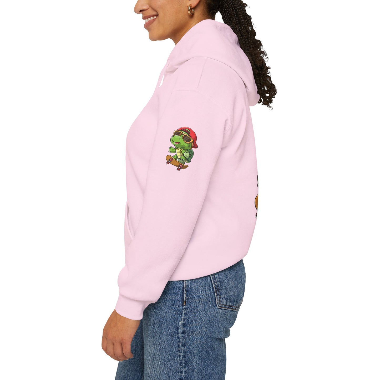 Princess Grace Cool Skateboarding Turtle Unisex Hoodie Fun and Stylish