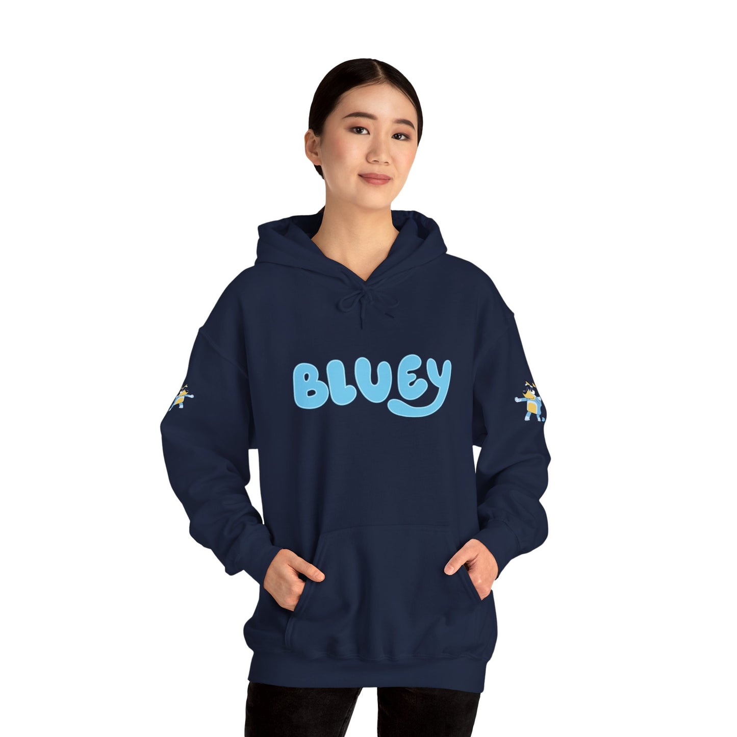 Princess Grace Bluey Unisex Hooded Sweatshirt Cozy Cartoon Style for Kids & Adults