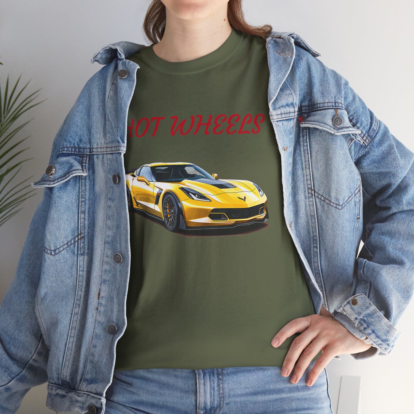 Princess Grace Hot Wheels Unisex Heavy Cotton Tee Sports Car Graphic T-Shirt
