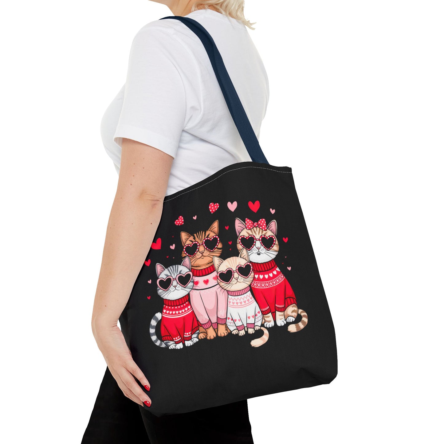 Princess Grace Cute Cat Lovers Tote Bag Valentine's Day Accessories