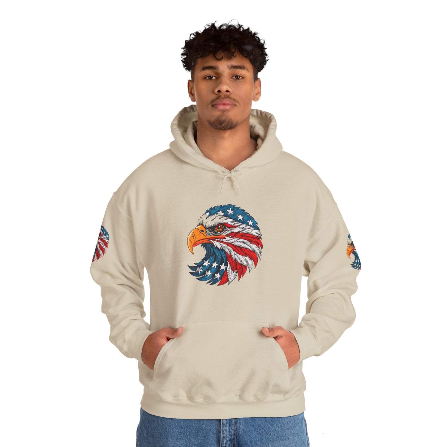 Princess Grace Patriotic Eagle Hoodie Unisex Heavy Blend Sweatshirt
