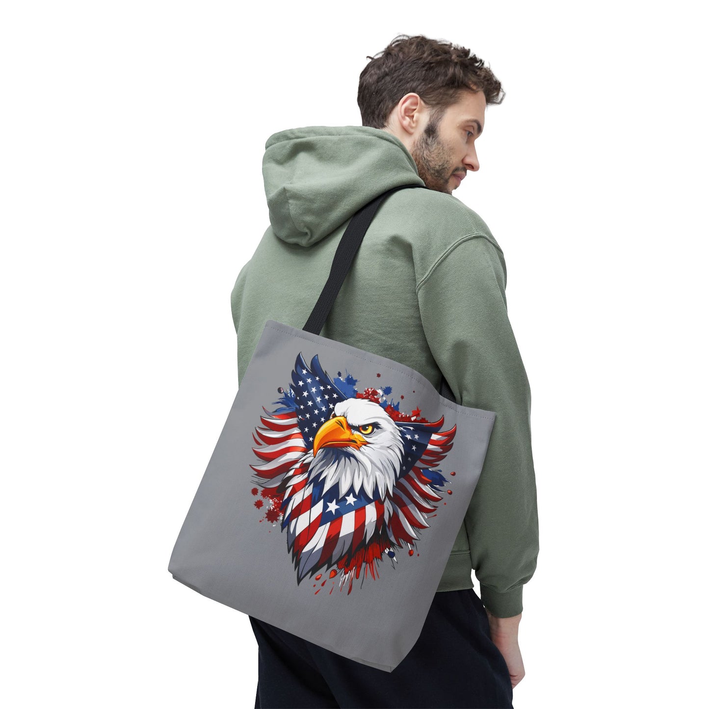 Princess Grace Patriotic Eagle Tote Bag American Freedom Design