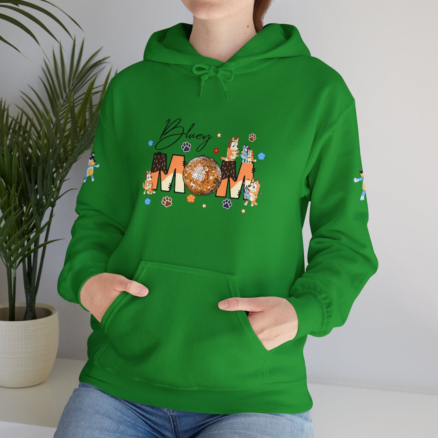Princess Grace Bluey Blissful Mom Unisex Heavy Blend Hoodie Celebrate Motherhood with Style
