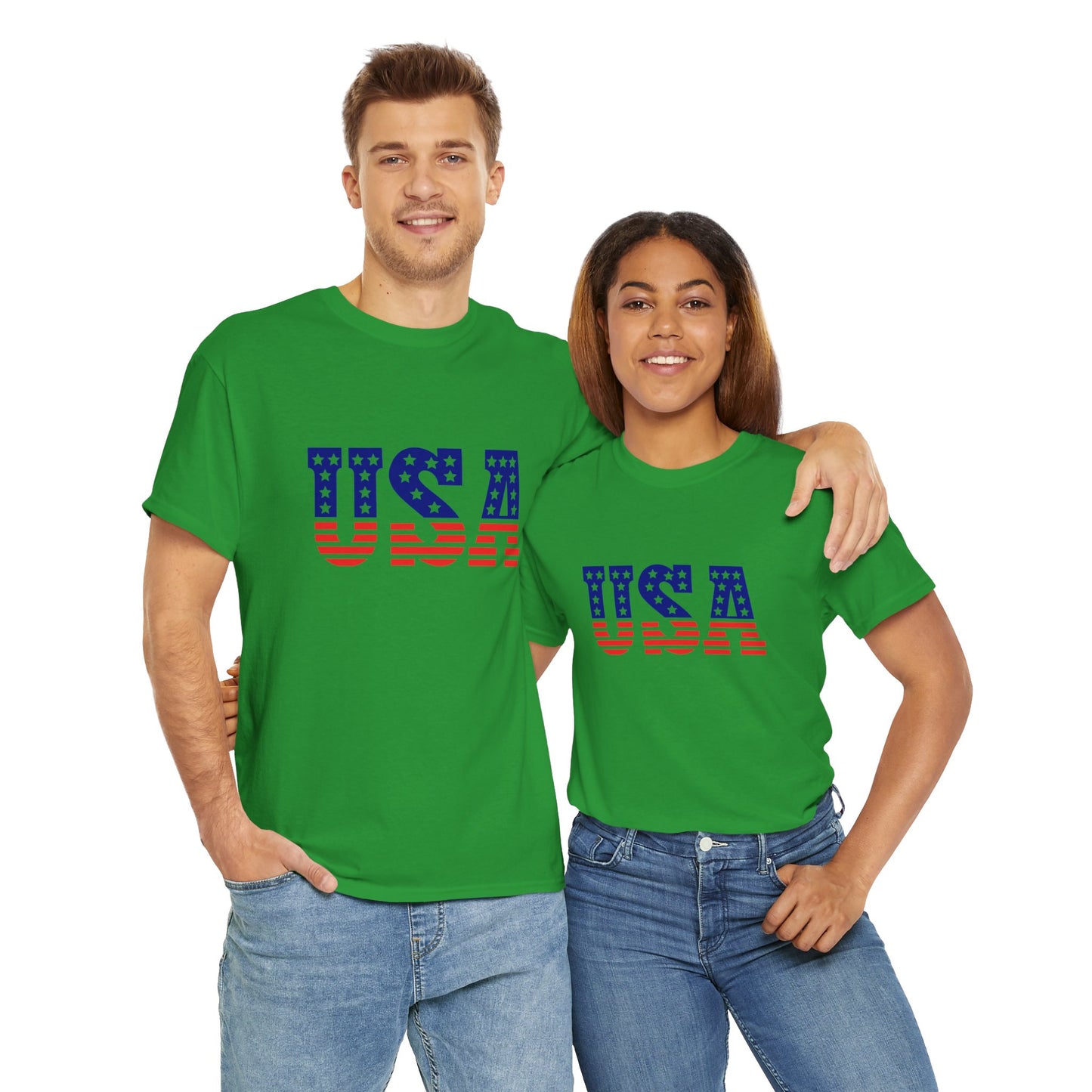 Princess Grace Patriotic USA Unisex Heavy Cotton Tee Comfortable Independence Day Apparel