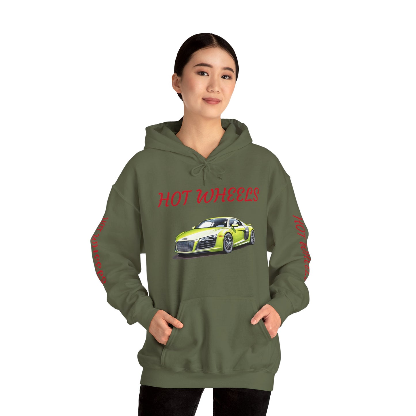 Princess Grace Hot Wheels Unisex Hooded Sweatshirt Cool Car Design for Auto Enthusiasts