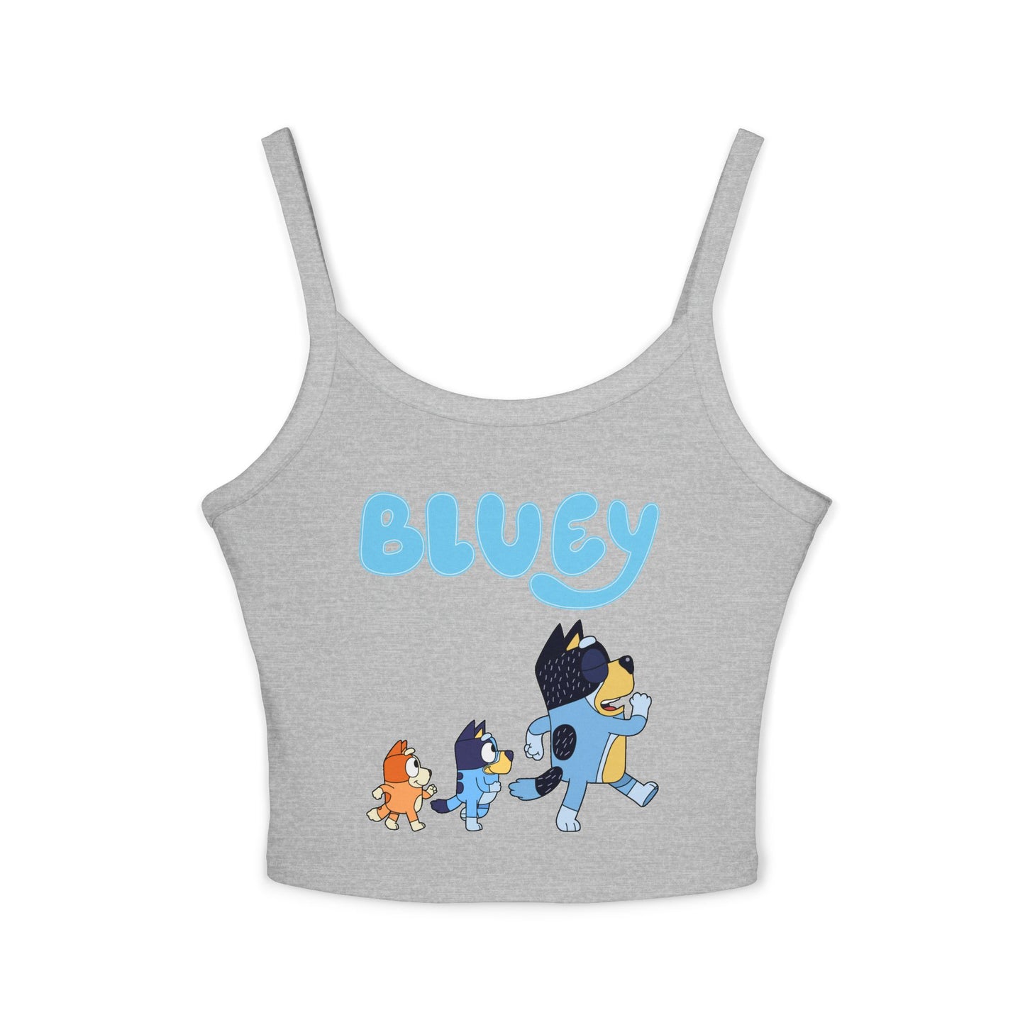Princess Grace Bluey Themed Women's Spaghetti Strap Tank Top Playful & Fun