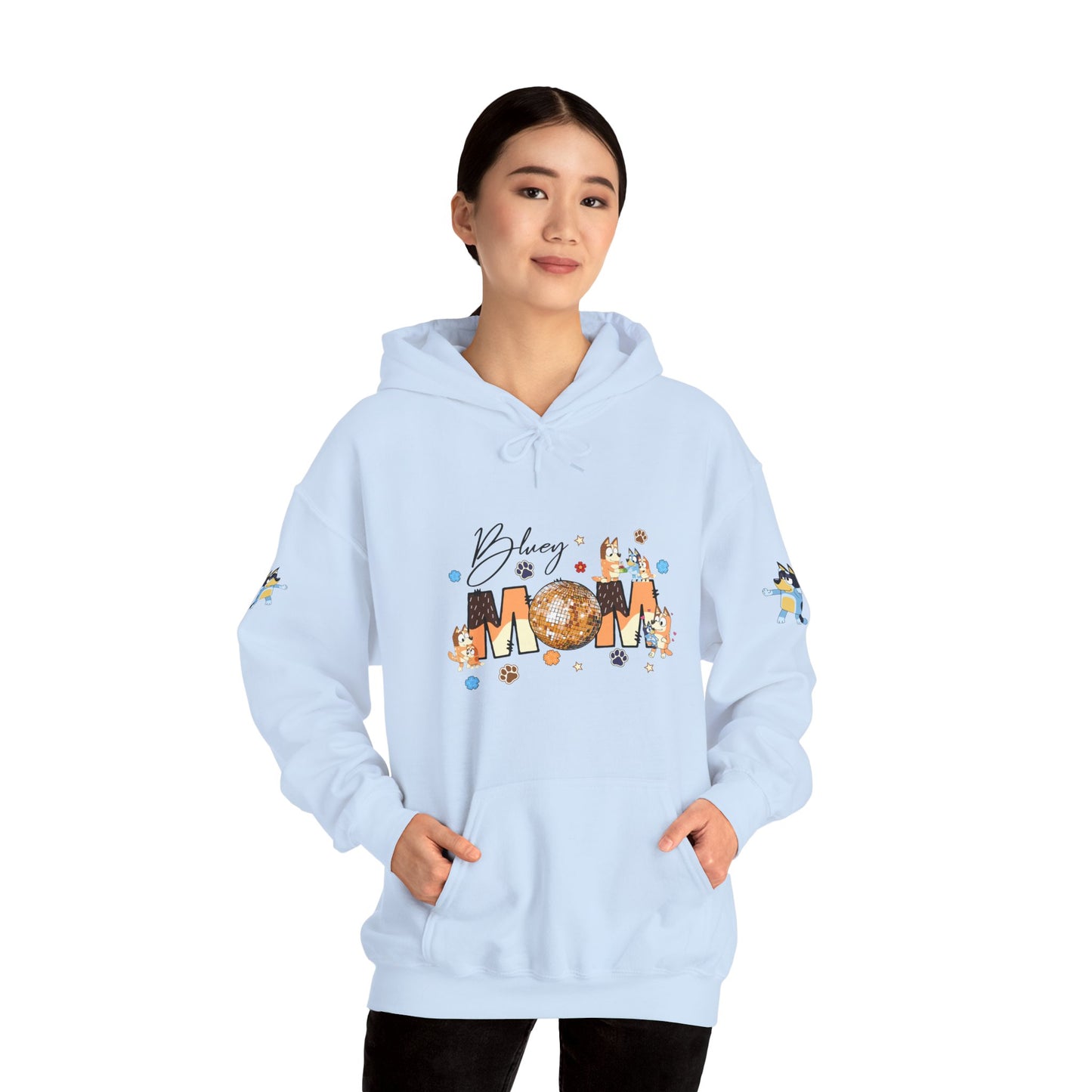 Princess Grace Bluey Blissful Mom Unisex Heavy Blend Hoodie Celebrate Motherhood with Style