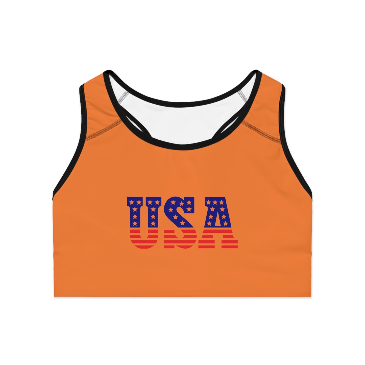 Princess Grace USA Patriotic Sports Bra Comfortable Fitness Wear for Active Lifestyles