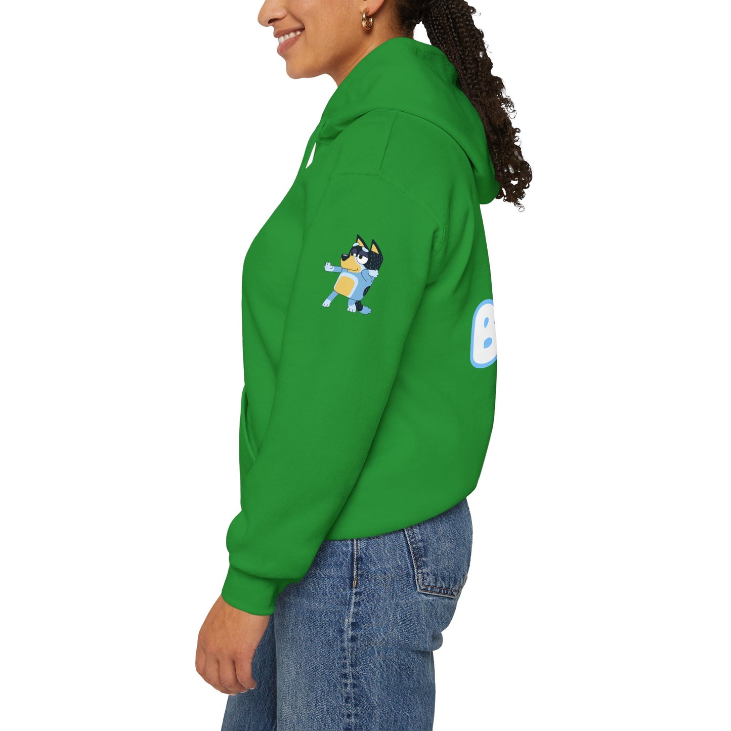 Princess Grace Bluey Unisex Heavy Blend Hoodie Cozy Cartoon Sweatshirt for Kids & Adults