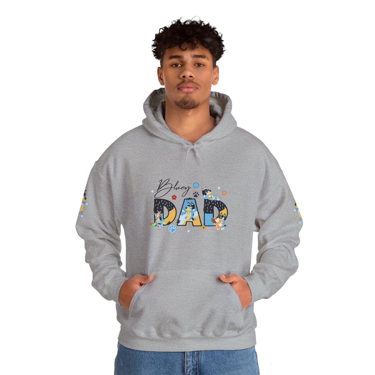 Princess Grace Bluey Funny "Baby's Dad" Unisex Hooded Sweatshirt ,Perfect Gift for New Dads