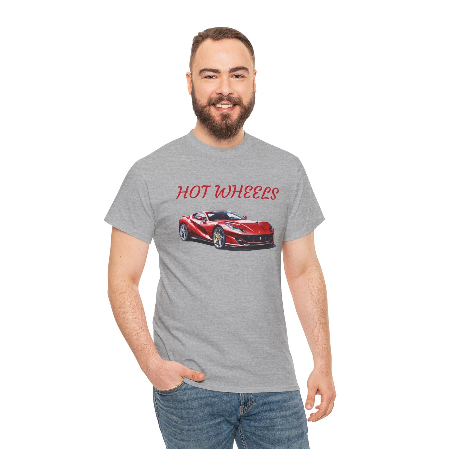 Princess Grace Hot Wheels Unisex Heavy Cotton Tee Car Lovers Graphic T-Shirt