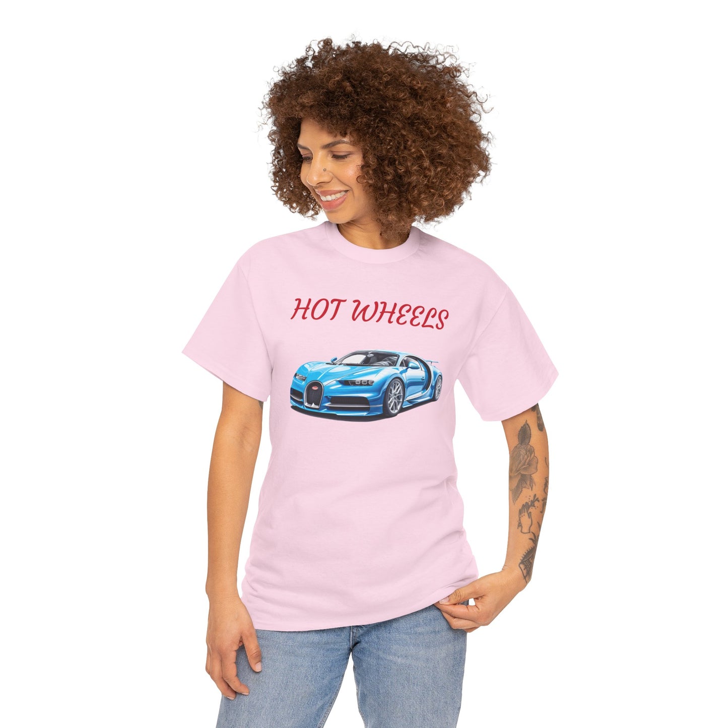 Princess Grace Cool Car Lover Unisex Heavy Cotton Tee Hot Wheels Graphic T-Shirt