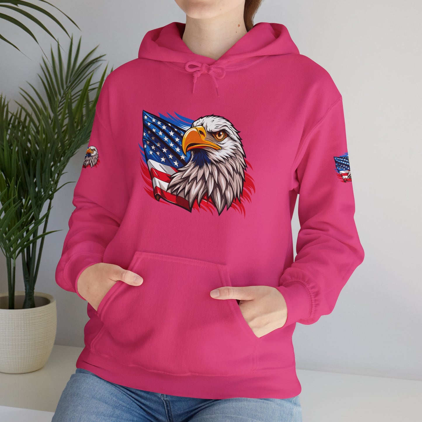 Princess Grace Patriotic Eagle Unisex Heavy Blend Hoodie