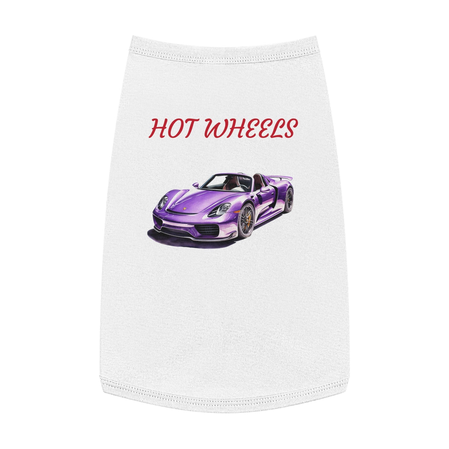 Princess Grace Hot Wheels Pet Tank Top for Car Lovers Stylish & Fun Dog Apparel