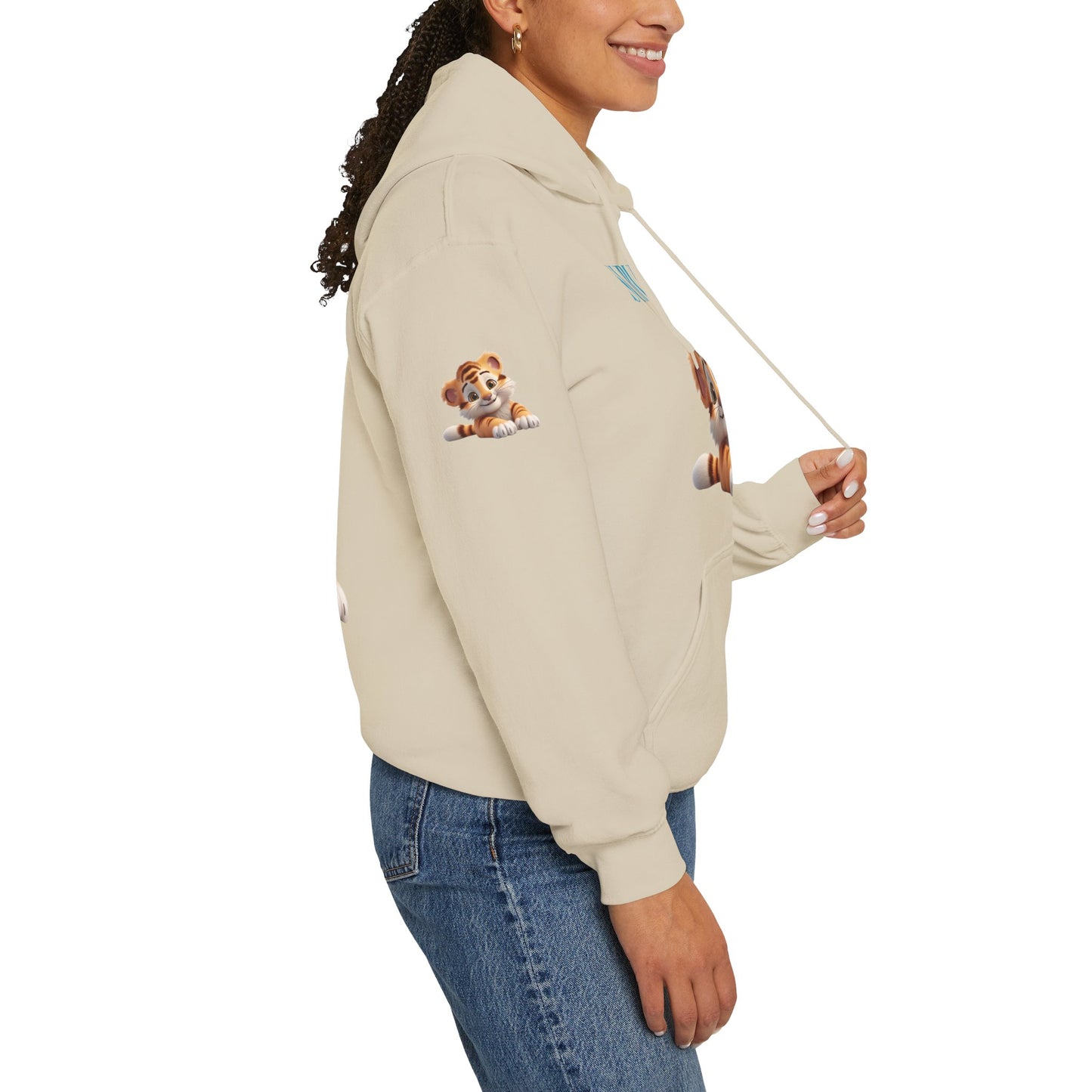 Princess Grace Survive Cute Tiger Survival Hooded Sweatshirt for Animal Lovers