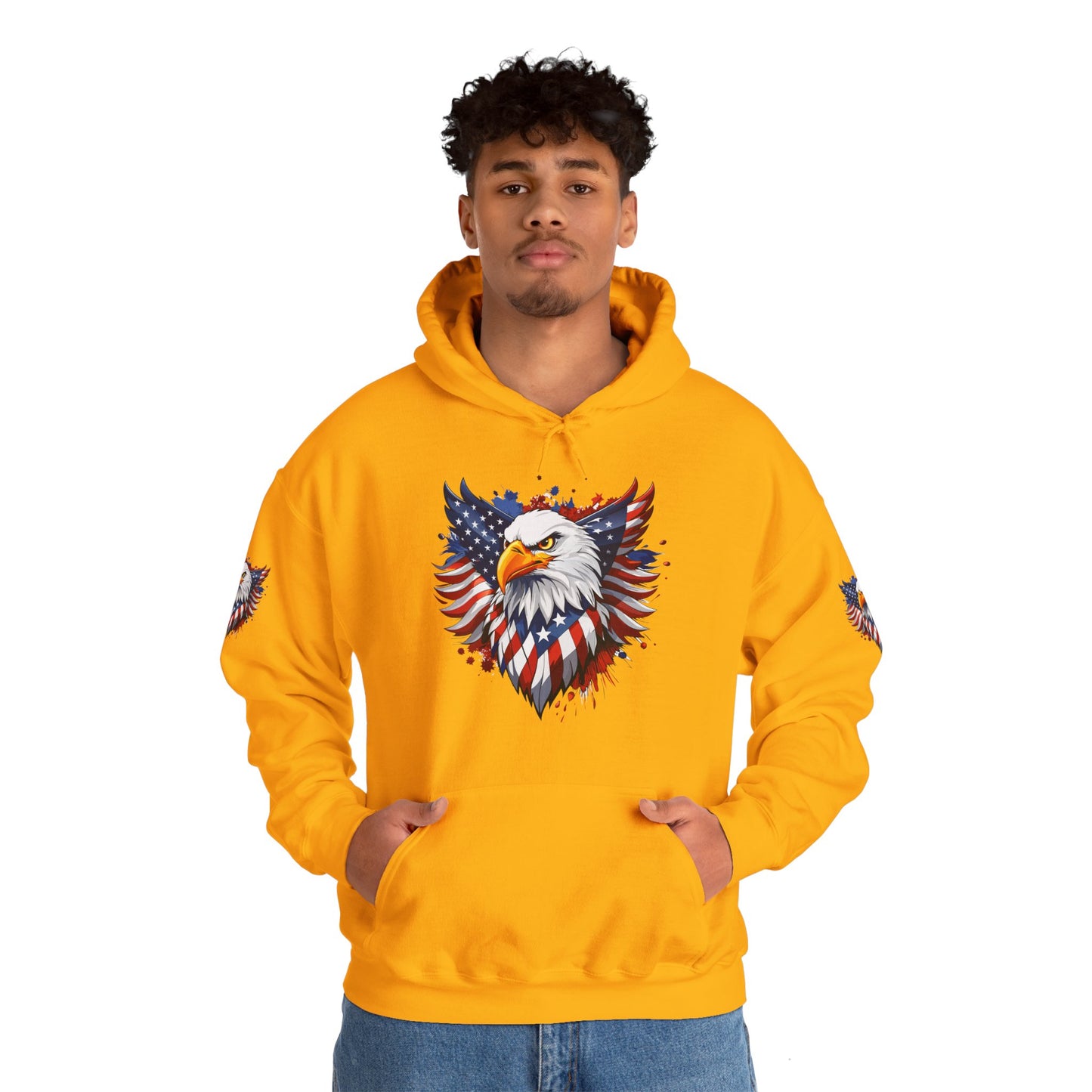 Princess Grace Patriotic Eagle Hoodie Unisex Heavy Blend Hooded Sweatshirt