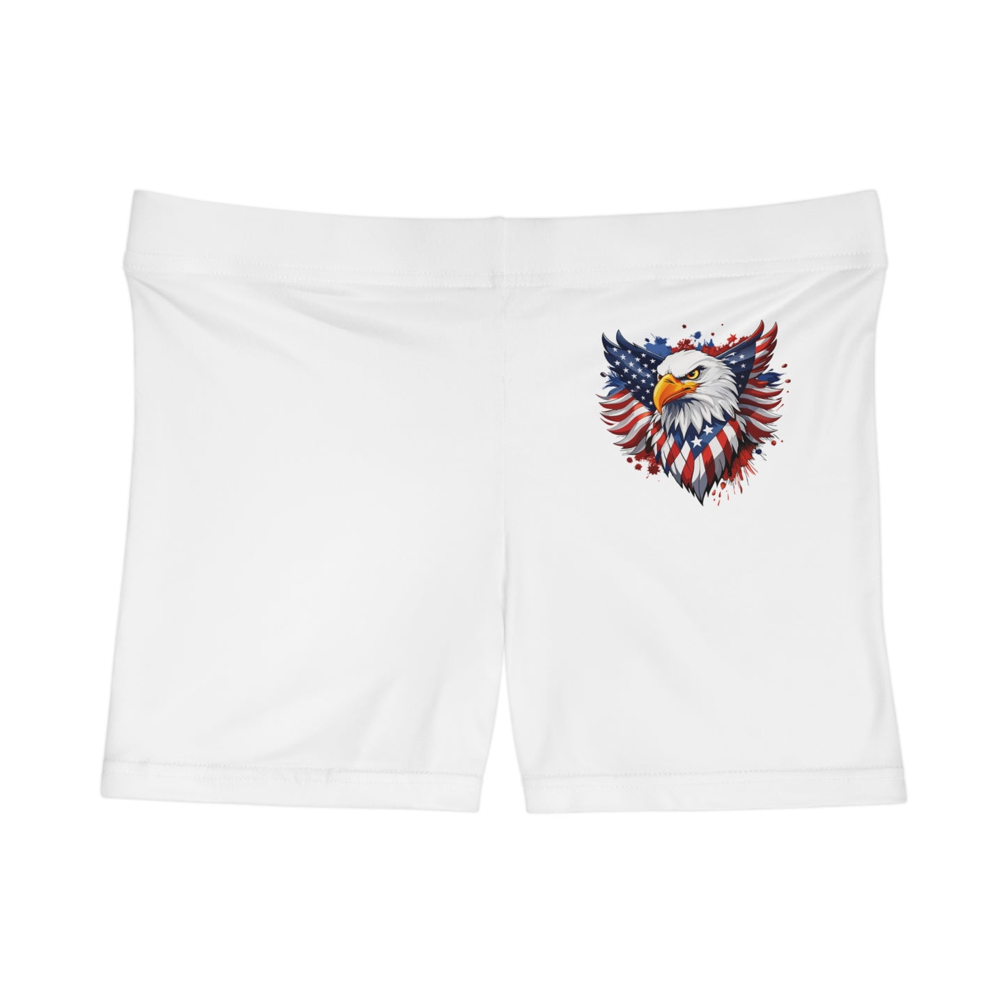 Princess Grace Patriotic Eagle Women's Shorts Perfect for Summer Celebrations