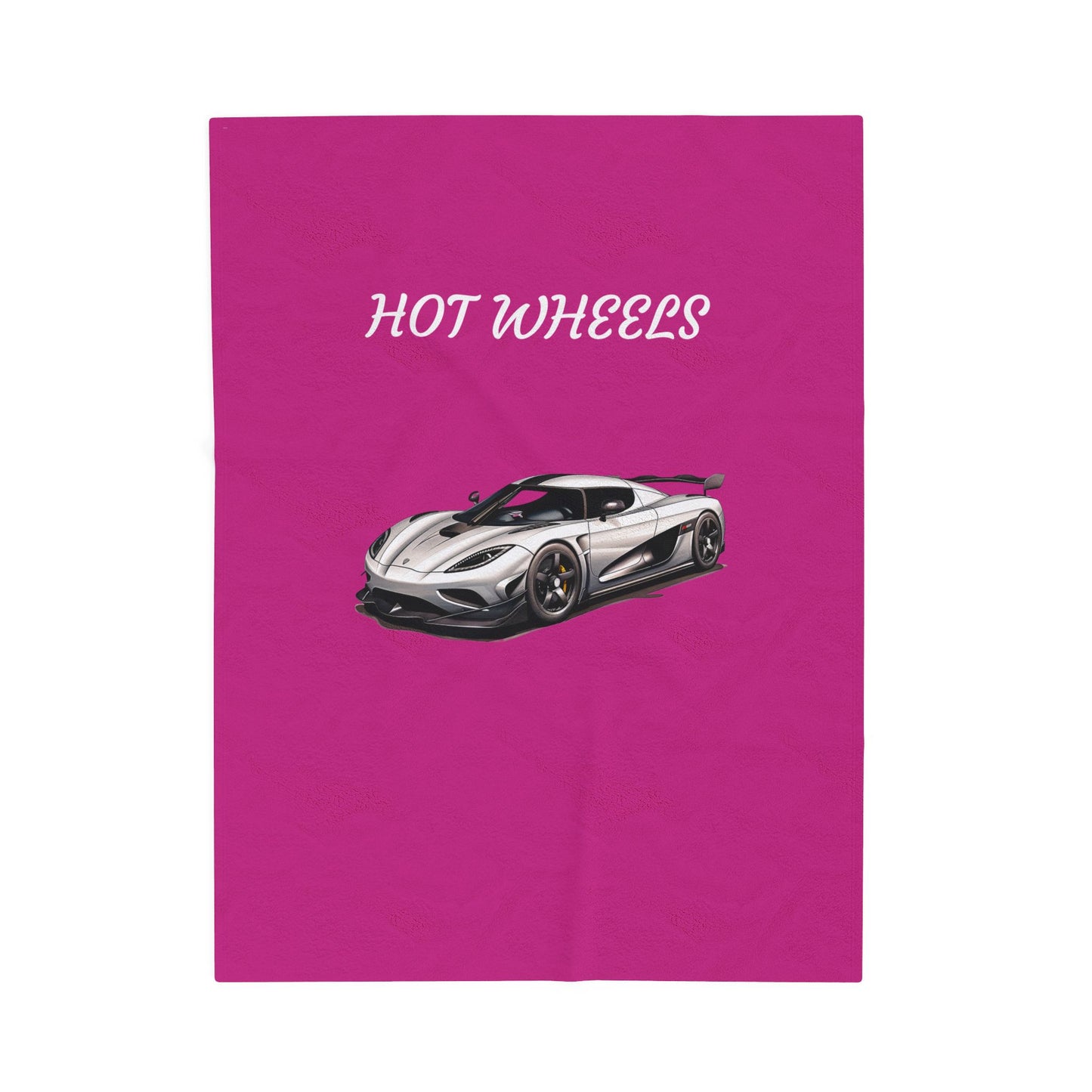Princess Grace Hot Wheels Velveteen Plush Blanket Cozy & Vibrant Car themed Throw for Kids