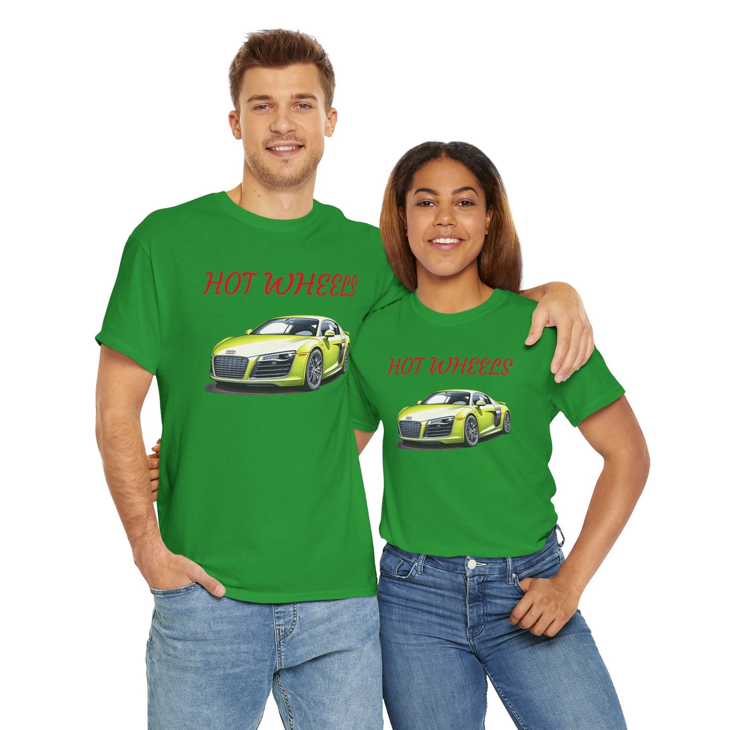 Princess Grace Cool Hot Wheels Unisex Heavy Cotton Tee Perfect for Car Enthusiasts