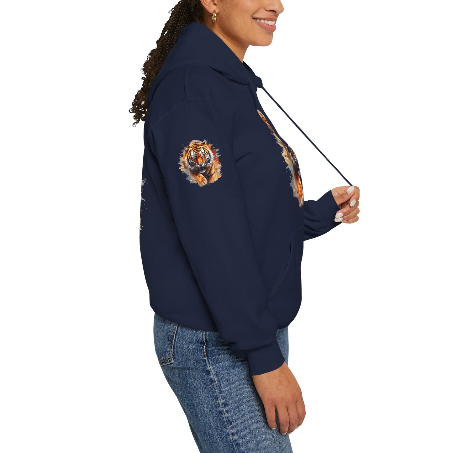 Princess Grace Fierce Tiger Graphic Unisex Heavy Blend Hoodie