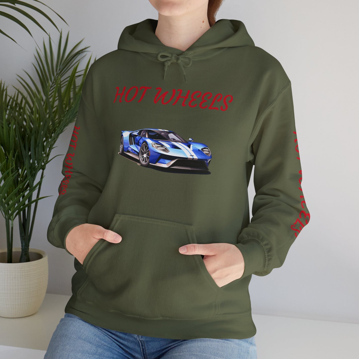 Princess Grace Hot Wheels Unisex Heavy Blend Hoodie Sporty Car Design for Car Enthusiasts