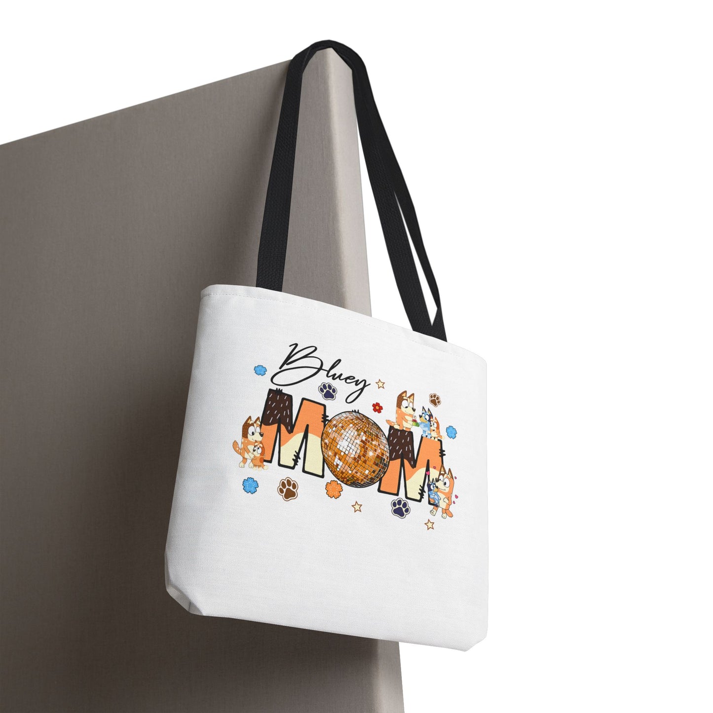 Princess Grace Bluey Mom Tote Bag Fun and Whimsical Design for Moms
