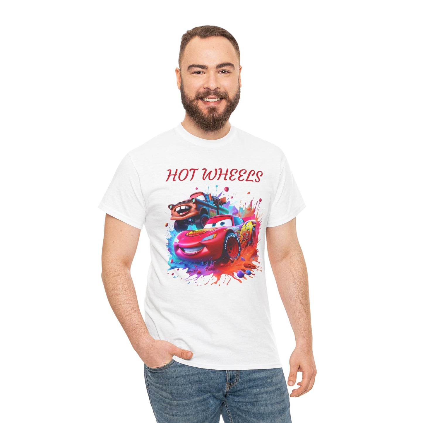 Princess Grace Cool Cars Unisex Heavy Cotton Tee Hot Wheels Graphic Tee for Kids and Adults