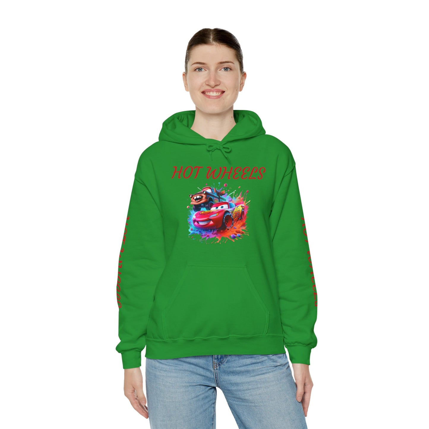Princess Grace Hot Wheels Unisex Hoodie Retro Racing Design for Kids and Car Enthusiasts