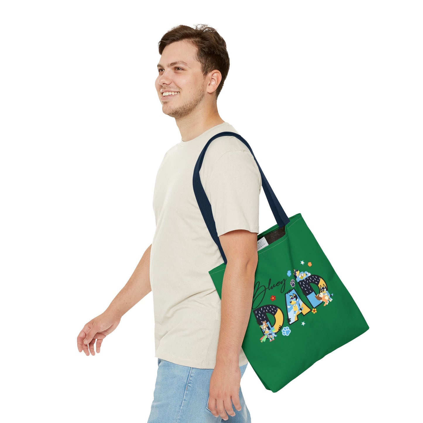 Princess Grace Bluey Dad Tote Bag Fun & Functional Gift for Dog Lovers
