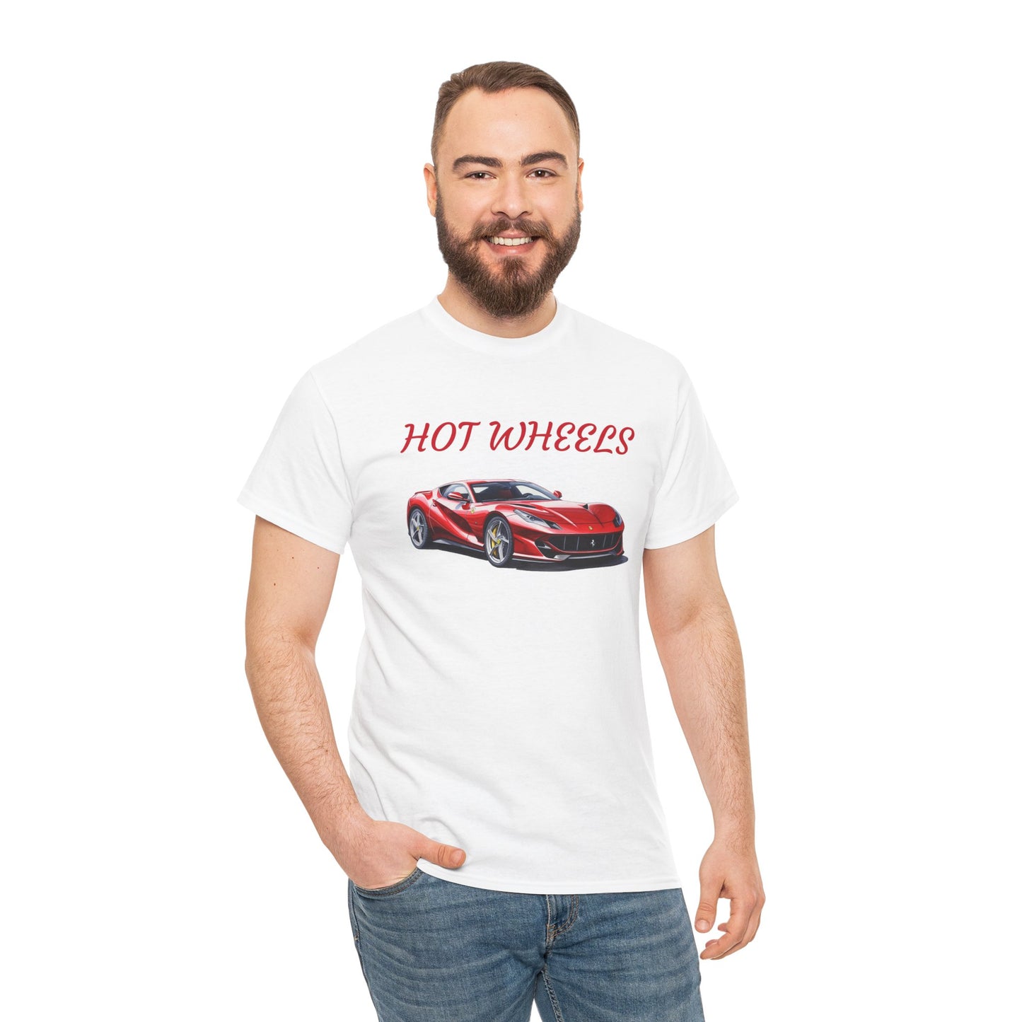 Princess Grace Hot Wheels Unisex Heavy Cotton Tee Car Lovers Graphic T-Shirt