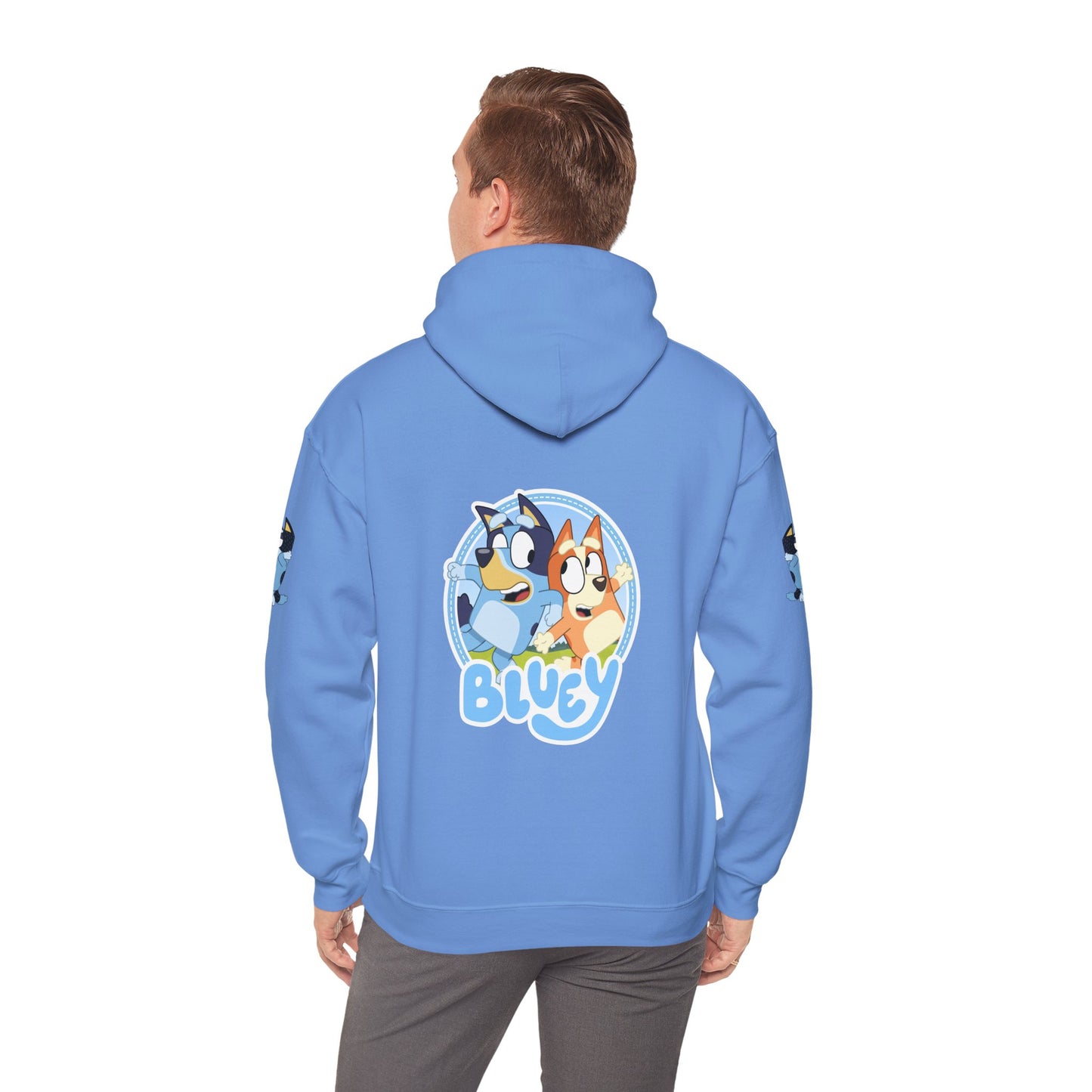 Princess Grace Bluey Unisex Heavy Blend Hoodie Cozy Cartoon Sweatshirt for Kids & Adults