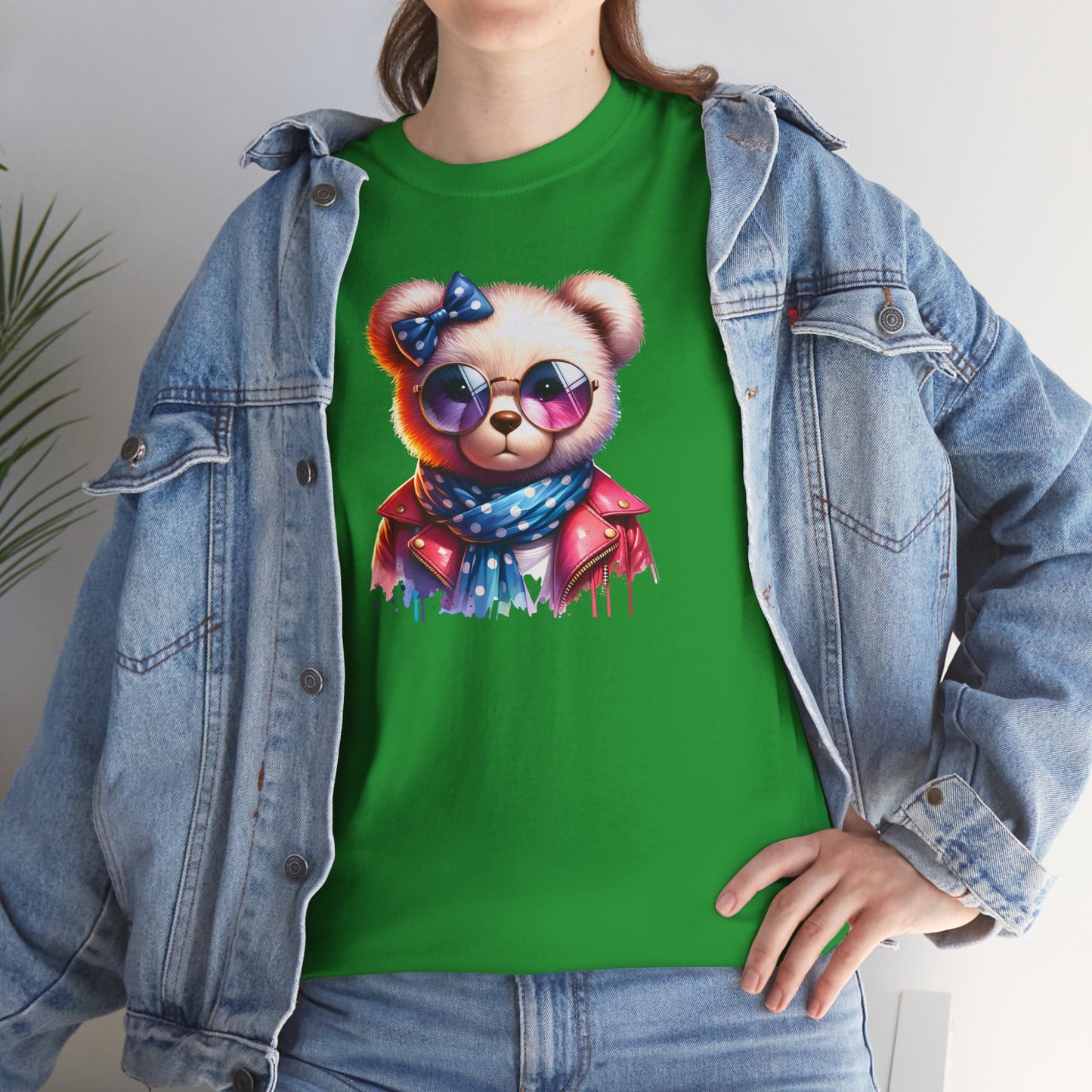 Princess Grace Cool Bear Graphic Unisex Heavy Cotton Tee Stylish & Fun for All